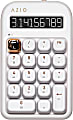AZIO IZO Number Pad/Standalone Calculator, Blue Switches, White Blossom, AZI917800F063