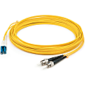 AddOn 30m LC (Male) to ST (Male) Yellow OS1 Duplex Fiber OFNR (Riser-Rated) Patch Cable - 100% compatible and guaranteed to work