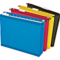 Pendaflex® SureHook® Hanging Pockets, 3 1/2" Expansion, 8 1/2" x 11", Assorted Colors, Pack Of 4 Pockets