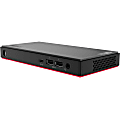 Lenovo ThinkCentre M90n-1 IoT 11AK - Nano - Core i5 8365U / 1.6 GHz - vPro - RAM 8 GB - SSD 256 GB - TCG Opal Encryption, NVMe - UHD Graphics 620 - - Win 10 Pro 64-bit - black (bottom), iron gray (top cover), black (mid bezel) - with External I/O Box 1 thumbnail image