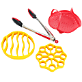 Crock-Pot® 4-Piece Pressure Cooker Accessories Starter Kit, Red/Yellow 1 thumbnail image
