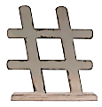Realspace™ Hashtag Desktop Figurine, 9-3/4"H x 9"W x 1-13/16"D, Ivory