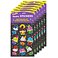 Trend Sparkle Stickers, Cupcake Cuties, 18 Stickers Per Pack, Set Of 6 Packs 1 thumbnail image