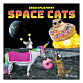 TF Publishing Humor Mini Monthly Wall Calendar, 7" x 7", Space Cats, January To December 2023