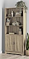 Realspace® Magellan 72"H 5-Shelf Bookcase With Doors, Blonde Ash