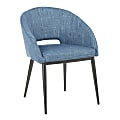 LumiSource Renee Chair, Black/Blue