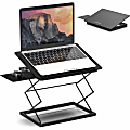 CD4 Adjustable Laptop Desk Stand Standing Desk Converter for Laptops  portable compact ergonomic desktop riser sit stand up desk conversion 1 thumbnail image