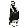 Honey-Can-Do Rolling Knapsack Bag Cart With Handle, 39 3/8" x 13 3/8" x 10 1/4", Black