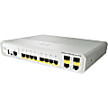 Cisco 3560C PD PSE Switch 8 GE PoE, 2 x 1G Copper Uplink, IP Base - 8 Ports - Manageable - Gigabit Ethernet - 10/100/1000Base-T - 2 Layer Supported - Twisted Pair - PoE Ports - Desktop, Wall Mountable - Lifetime Limited Warranty