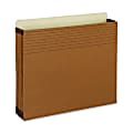 Smead® Full-Height Gusset Pockets With Easy Grip®, 5 1/4" Expansion, Letter Size, 30% Recycled, Redrope, Box Of 10 1 thumbnail image
