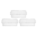 Iris® Snap Top Storage Boxes, 7 Gallon, Clear, Set Of 3 Boxes