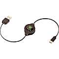 ReTrak USB Data Transfer Cable - USB Data Transfer Cable - First End: 1 x USB 2.0 Type A - Male - Second End: 1 x USB 2.0 Type C - Male - Black 1 thumbnail image