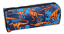 Office Depot® Brand Pencil Pouch, 2-3/4" x 7-9/10", Blue/Orange Dino 1 thumbnail image