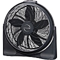 Lasko 20" Cyclone 4-Speed Fan with Remote Control - 20" Diameter - 4 Speed - Carrying Handle, Pivot, Timer - 23.2" Height x 6.8" Width - Black