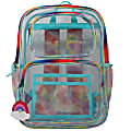 Accessory Innovations Clear Backpack, Transparent/Swirl Tie-Dye Trim, Total Qty 1 1 thumbnail image