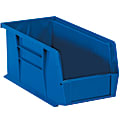 Partners Brand Plastic Stack & Hang Bin Boxes, Medium Size, 14 3/4" x 8 1/4" x 7", Blue, Pack Of 12 1 thumbnail image