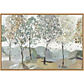Amanti Art Breezy Landscape Trees I by Allison Pearce Framed Canvas Wall Art Print, 23”H x 33”W, Maple