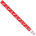 Office Depot® Brand Tyvek® Wristbands, "Drinking Age Verified", 3/4" x 10", Red, Case Of 500