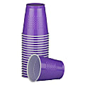 JAM PAPER Plastic Party Cups, 12 oz, Purple, 20 Glasses/Pack 1 thumbnail image