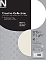 Neenah® Creative Collection™ Royal Metallics Specialty Cover Stock, 32 Lb, 8 1/2" x 11", 30% Recycled, Champagne Pearl, Pack Of 50 Sheets 1 thumbnail image