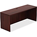 Lorell® Chateau 66"W Credenza Computer Desk, Mahogany