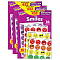 Trend Stinky Stickers, Smiles Variety Pack, 432 Stickers Per Pack, Set Of 3 Packs