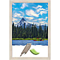 Amanti Art Hardwood Whitewash Picture Frame, 27" x 39", Matted For 24" x 36"