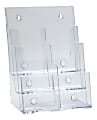 Azar Displays 3-Tier 6-Pocket Plastic Trifold Brochure Holder, 13-1/4"H x 9-1/4"W x 6"D, Clear 1 thumbnail image
