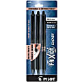 Pilot® FriXion® Ball Clicker Erasable Retractable Gel Pens, Pack of 3, Bold Point, 1.0 mm, Black Barrels, Black Ink 1 thumbnail image
