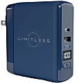 Limitless PowerPro Go 3-in-1 Wall Charger And Portable Power Bank, Navy, LIM-WC10PB-015 1 thumbnail image