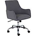 Lorell Mid-century Modern Flannel Guest Chair - Gray - 1 Each 1 thumbnail image
