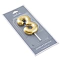 Hallmark "3" Metallic Gold Balloon Candle 1 thumbnail image