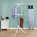Honey Can Do 2-Tier Tripod Clothes Drying Rack, 73-1/2”H x 28-1/2”W x 28-1/2”D, White 1 thumbnail image