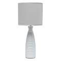Simple Designs Alsace Bottle Table Lamp, 20-1/4"H, Gray 1 thumbnail image