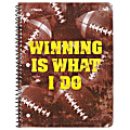 Mead® Sports Spiral-Bound Notebooks, 9" x 10 1/2", 60 Pages (30 Sheets), Assorted Designs 1 thumbnail image
