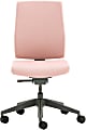 Allermuir Freeflex Armless Ergonomic Mid-Back Task Chair, Light Gray/Blush/Gray