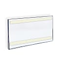 Azar Displays Acrylic Sign Holders With Adhesive Tape, 8 1/2" x 14", Clear, Pack Of 10