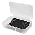 Advantus Gem Pencil Storage Box, 2 1/2" x 8 1/2" x 5 1/2", Clear 1 thumbnail image