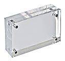 Azar Displays Imperial Acrylic Block Sign Holder, 3"H x 4-1/2"W x 1-1/2"D, Clear 1 thumbnail image