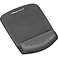 Fellowes PlushTouch™ Mouse Pad Wrist Rest with Microban® - Graphite - 1" x 7.3" x 9.4" Dimension - Graphite - Polyurethane, Foam - Wear Resistant, Tear Resistant, Skid Proof