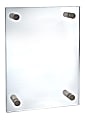 Azar Displays Standoff Acrylic Sign Holder, 14"H x 8-1/2"W x 1/4"D, Clear 1 thumbnail image