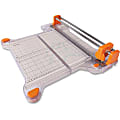 Fiskars ProCision Rotary Bypass Trimmer - Cuts 15Sheet - 12.50" Cutting Length - 9.3" Height x 19" Width x 5" Depth - Plastic Base - White, Titanium, Orange 1 thumbnail image