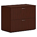 HON® MOD Desk 36"W x 20"D Lateral 2-Drawer File Cabinet With Removable Top, Mahogany 1 thumbnail image