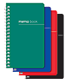 Office Depot® Brand Wirebound Side-Opening Memo Books, 3" x 5", College Ruled, 60 Sheets, Assorted Colors (No Color Choice), Pack Of 3