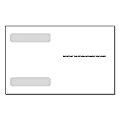 ComplyRight™ Double-Window Envelopes For W-2 Form L225, 5 5/8" x 9", White, Pack Of 100 Envelopes