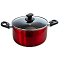 Oster Merrion 6-Quart Aluminum Non-Stick Dutch Oven, Red