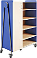 Safco® Whiffle Triple-Column 13-Drawer Rolling Storage Cabinet, 60"H x 43-1/4"W x 19-3/4"D, Spectrum Blue