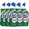 Lysol Bleach Toilet Bowl Cleaner - 24 fl oz (0.8 quart)Bottle - 9 / Carton - Blue