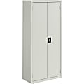 Lorell Fortress Series Slimline Storage Cabinet - 30"x 15" Depth x 66" - 4x Shelf(ves) - 720 lb Load Capacity - 69830LGY 1 thumbnail image
