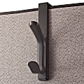 Office Depot® Brand Cubicle Coat Hook, 1-3/10"H x 4-3/4"W x 7-7/8"D, Charcoal